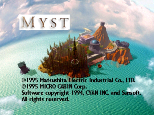 Myst title screen for 3DO